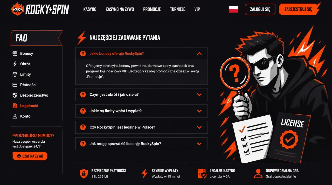 często zadawane pytania   rocky spin casino zakłady sportowe
